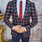 Conjunto de 5 piezas: chaqueta, pantalón, camisa, corbata y cinturón - TN103