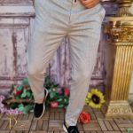 Pantaloni eleganți de bărbați, Slim Fit si Conici - PN699