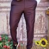 Pantaloni eleganți de bărbați, Grena, Slim Fit - PN696