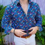 Men's Reginald Slim Fit Print Shirt - CM505