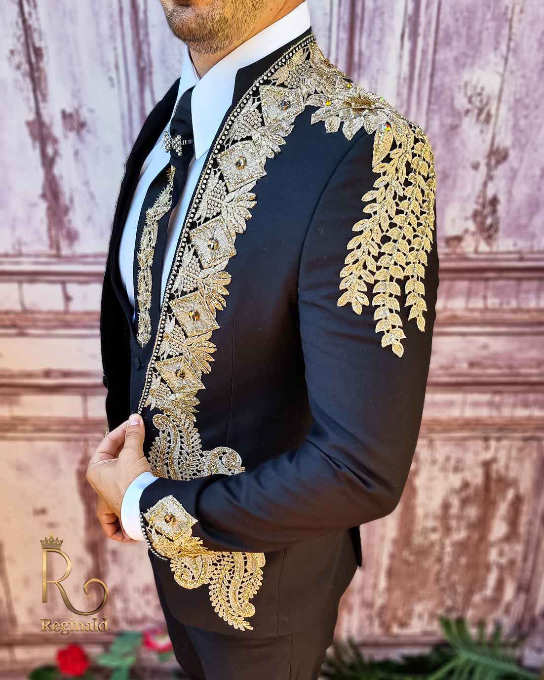 Costum de ceremonie, Colecția 2022, Sacou, Vesta, Pantalon si Cravata - C3850 - imagine 2