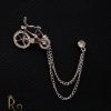 Lanț metalic pentru sacou, Argintiu, Bicicleta - LT217