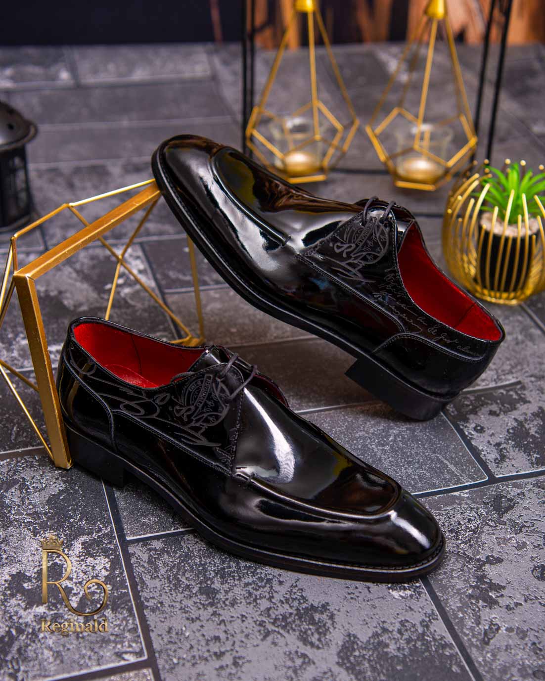 Pantofi eleganți de bărbați din piele naturala, Negru - P1573