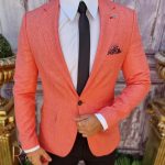 Sacou Corai patinat de bărbați, Slim Fit, Summer Collection - SC728