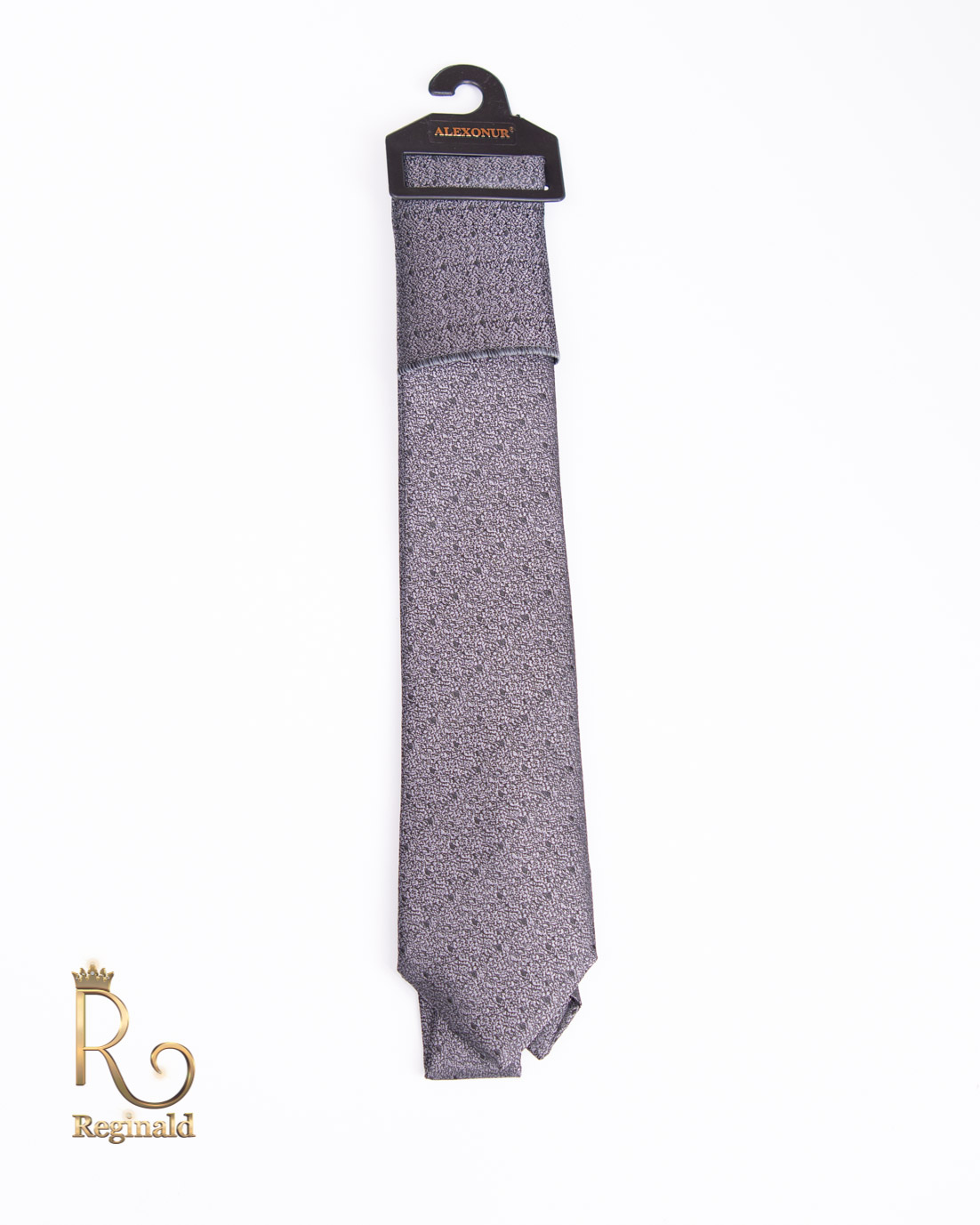 Cravata de bărbați, Gri cu model - CV784