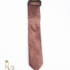 Cravata de bărbați, Maro metalic - CV783
