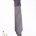 Cravate pour homme, grise à motifs - CV780