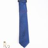 Cravata de bărbați, Bleumarin cu model - CV771