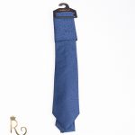 Cravate pour homme, bleu foncé à motifs - CV764