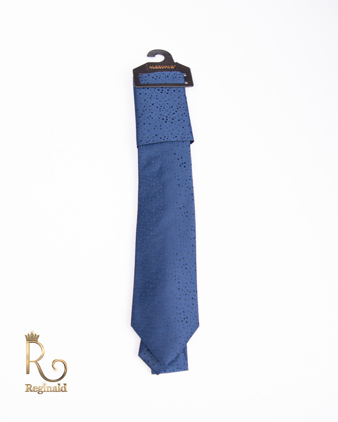 Cravata de bărbați, Albastru inchis cu model - CV764