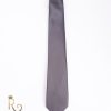 Cravata de bărbați, gri inchis - CV759