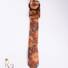 Cravata de bărbați, Maro cu model - CV746