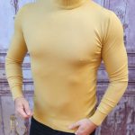 Helanca / Maleta de bărbați, Slim Fit, Galbena – BZ243