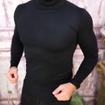Helanca / Maleta de barbati, Slim Fit, Neagra – BZ204