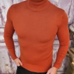Helanca / Maleta de barbati, Slim Fit, Maro – BZ202