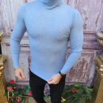 Helanca / Maleta de bărbați, Slim Fit, Bleu – BZ276