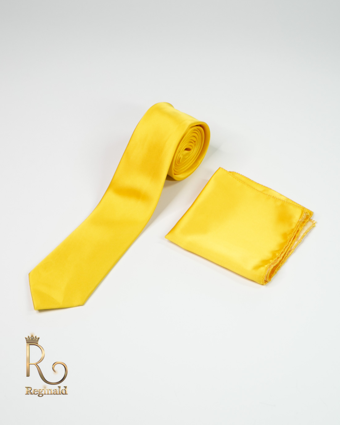 Cravata si batista de bărbați, Galben auriu - CV815