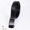 Curea din piele neagra, catarama automata  - CP347
