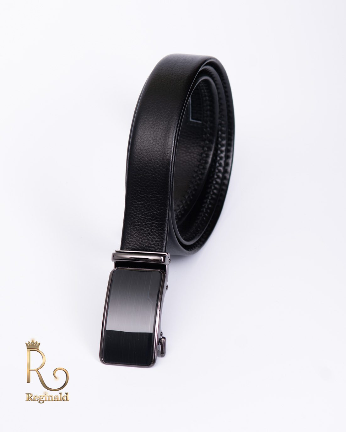 Curea din piele neagra, catarama automata - CP347