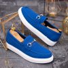 Mocasini de barbati casual, albastri, talpa inalta ultra-usoara – AD526