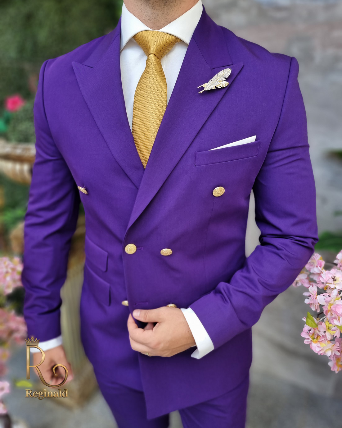 Costume homme violet - Veste et Pantalon - C4211