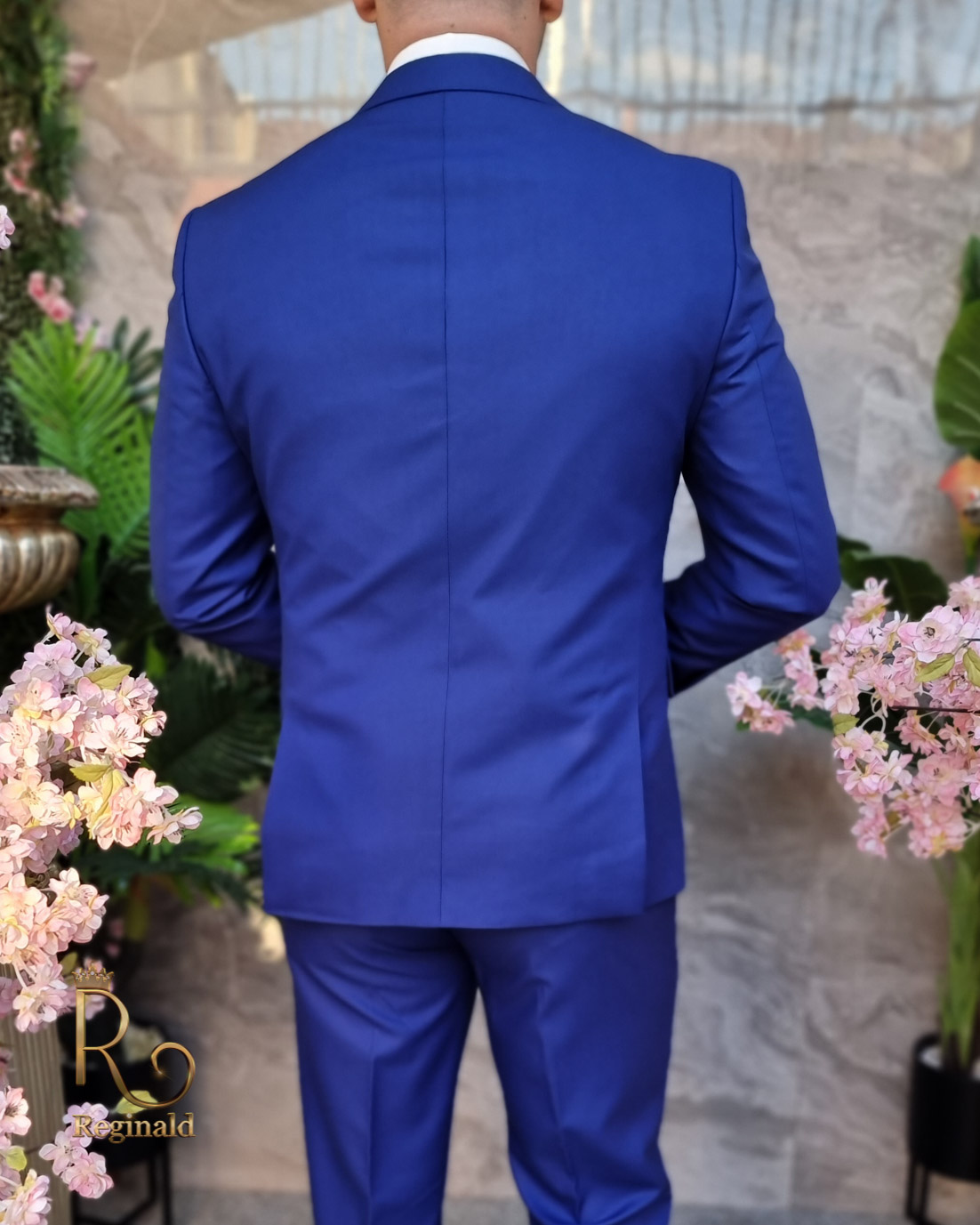 Costume homme bleu foncé - Veste, Gilet et Pantalon - C4216