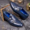 Pantofi Loafers, barbatesti, bleumarin, piele naturala- P1765