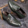 Pantofi Loafers, barbatesti, verde, piele naturala- P1767