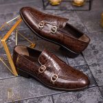 Pantofi Loafers, barbatesti, maro, piele naturala- P1766