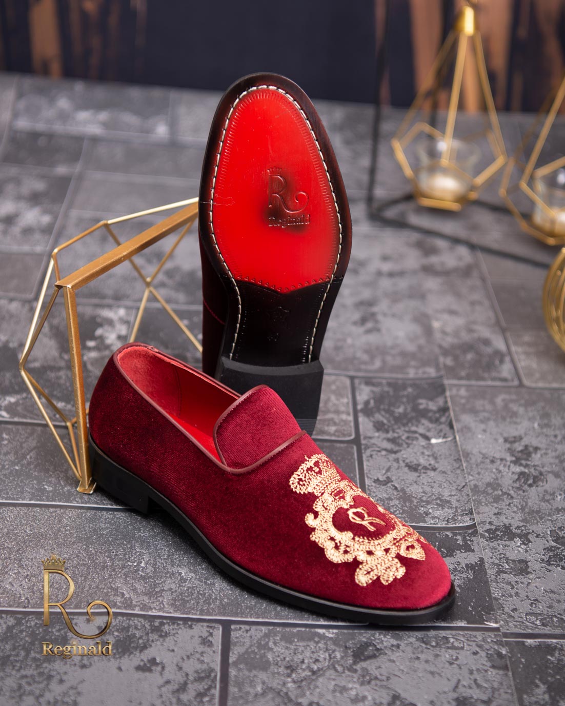 Mens Hot Red Classy Showy Fabric Formal Loafers Dress Shoes After Midn |  Nader Fashion Las Vegas