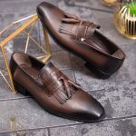 Pantofi Lofers barbatesti, maro, piele naturala- P1747