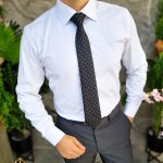 White Marcuzzi slim-fit shirt - CR142
