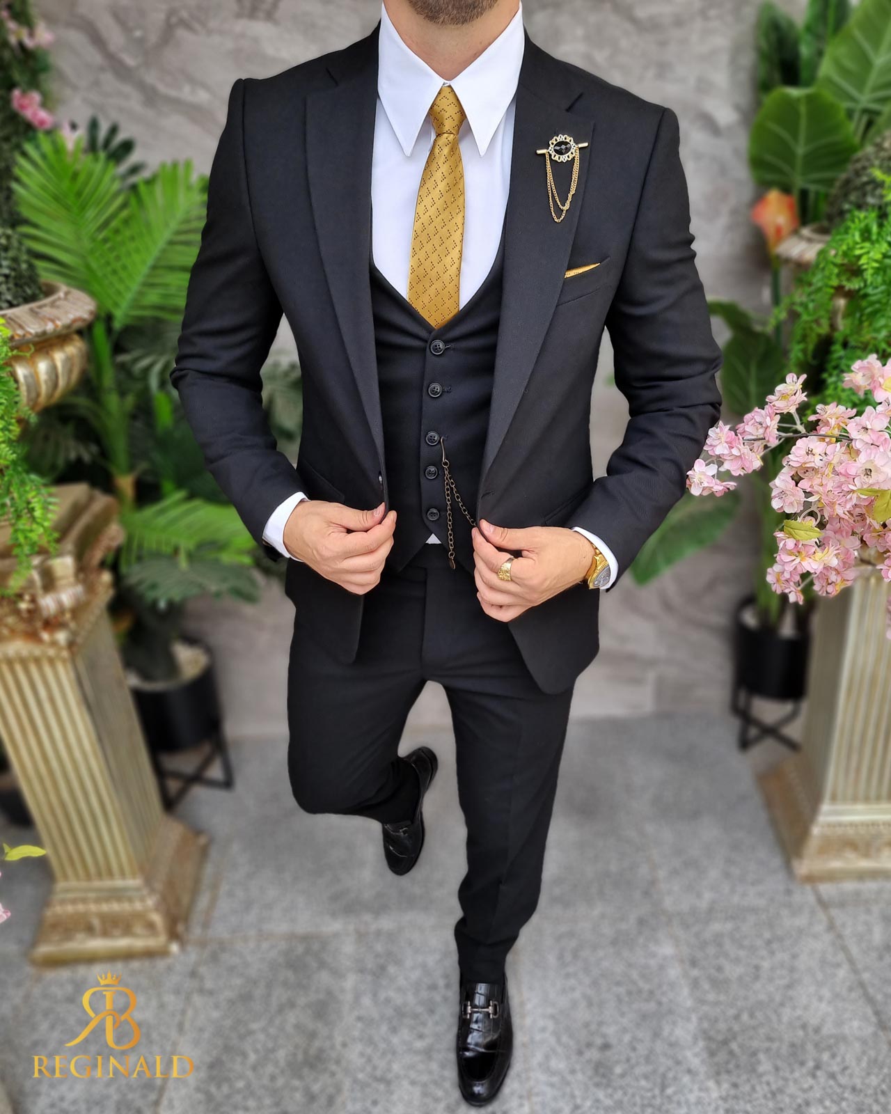 Hot Sales Black Wedding Suits With Gray Vest For Men,Custom Made Wedding  Tuxedos For Men,Bespoke Men Coat Costume Homme - AliExpress