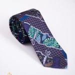 Cravatta slim con motivo - CV945