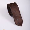 Cravata slim maro cu model - CV926