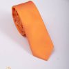 Cravata slim portocalie  - CV925
