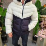 Chaqueta de invierno, gruesa, con acabado acolchado en el exterior y capucha - GC698