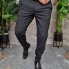 Pantaloni eleganti cu dungi fine, croiala conica- PN791