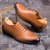 Pantofi de barbati maro, OneCut, piele naturala - P1805