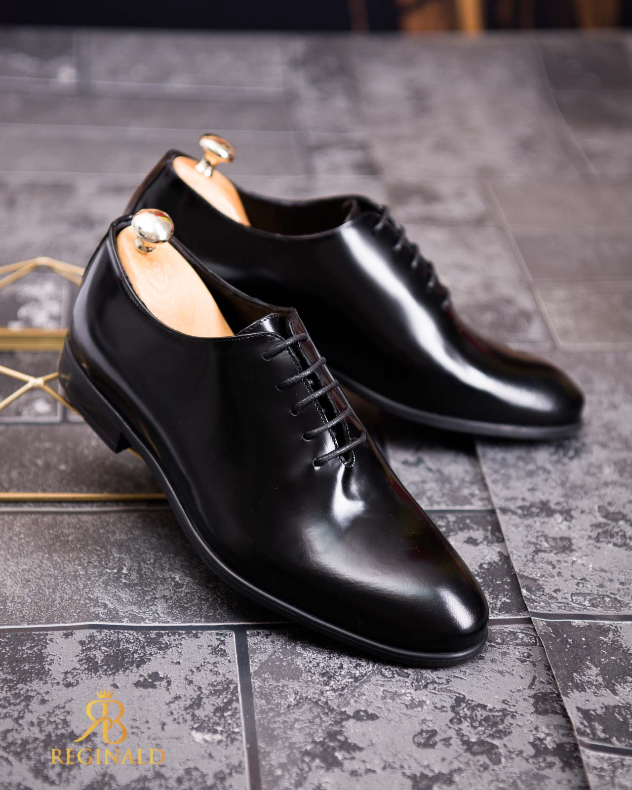 Pantofi de barbati negru, OneCut, piele naturala - P1807 - imagine 2