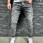 Blugi de bărbați, Slim-Fit, elastici si conici - BG930