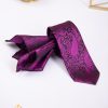 Set Cravata si batista mov cu model - CV967