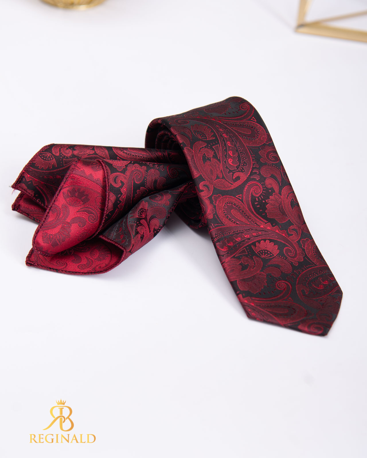Set Cravata si batista visinie cu model - CV969