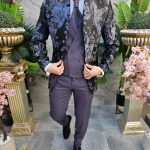 Costum gri inchis NAS/MIRE, Sacou, Vesta, Pantalon, Cravata- C4579