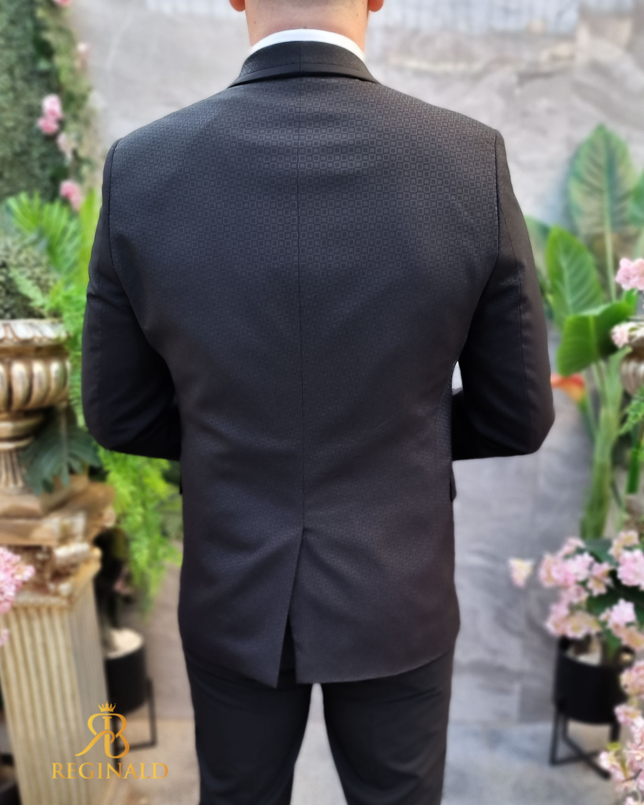 Costum negru de NAS/MIRE, Sacou,Vesta, Pantalon, Papion - C4518