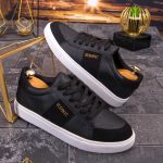 Adidasi de barbati negri cu talpa inalta, ultra-light – AD595