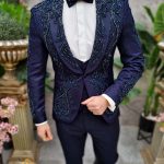 Traje elegante con pedrería, conjunto de 4 piezas para NAS/MIRE/ARTISTAS - C4607