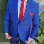 Men's blazer, Slim Fit, Blue - SC874
