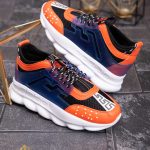 Adidasi Sport barbatesti talpa inalta cu siret, multicolor – AD601