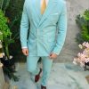 Costum de barbati verde menta: Sacou si Pantalon - C4659